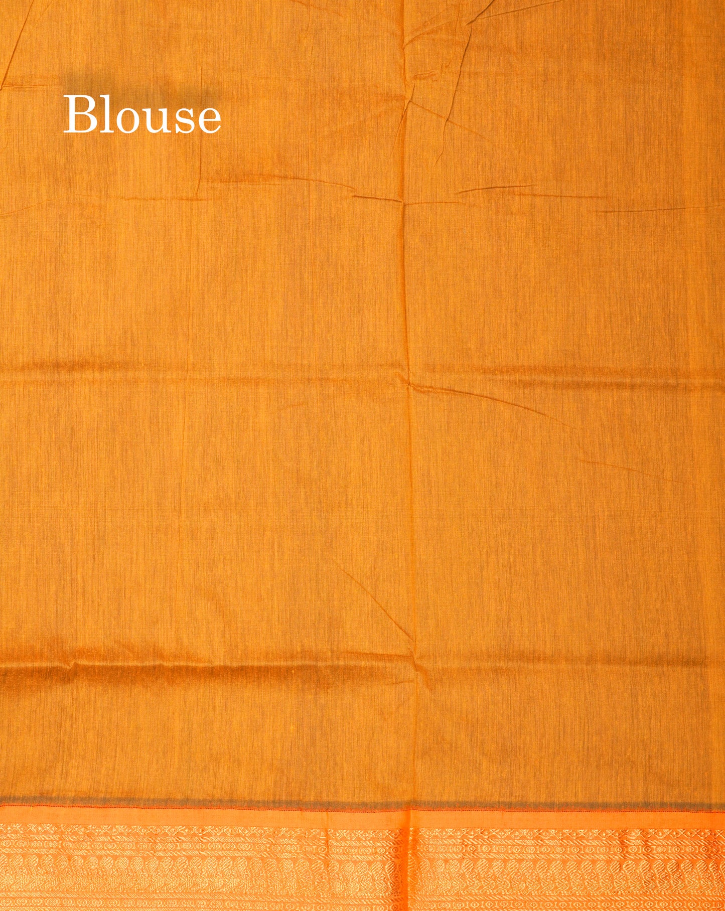 Violet Kalyani Cotton Saree With Contrast Mustard Yellow Border