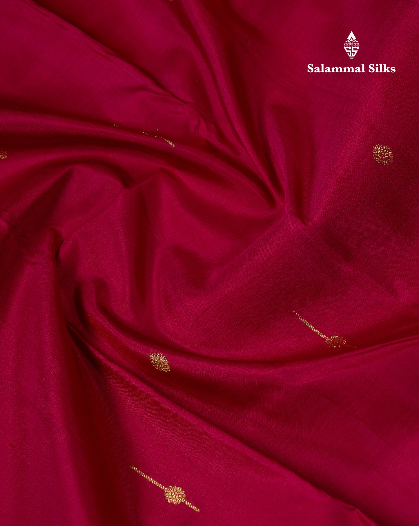 Beautiful Magenta Pure Kanjivaram Silk Saree With Traditional Evening Morning Border