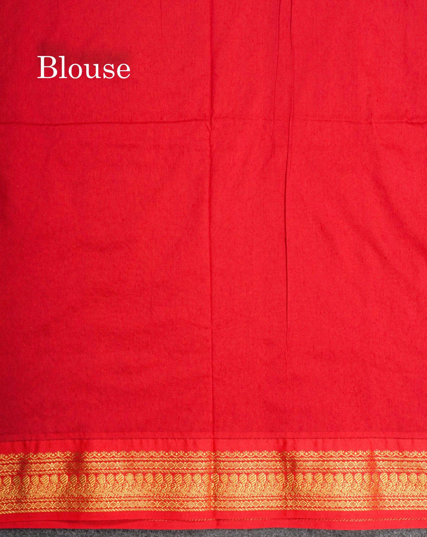 Mango Yellow Kalyani Cotton Saree With Contrast Red Border