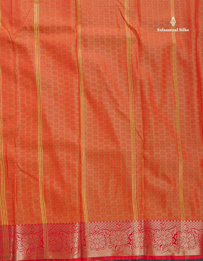 Semi Silk Saree - Light Green Colour Body With Blouse