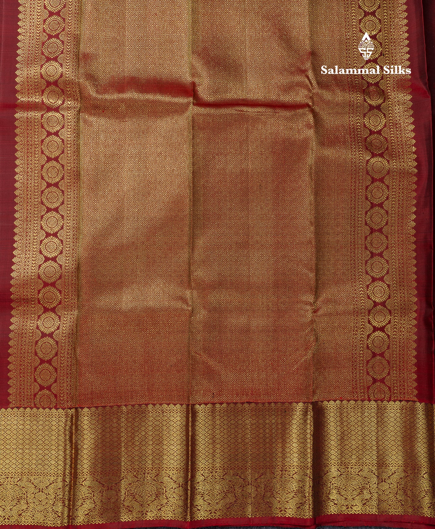 Beautiful Light Violet Pure Kanjivaram Silk Saree With Contrast Maroon Traditional Evening Morning Border