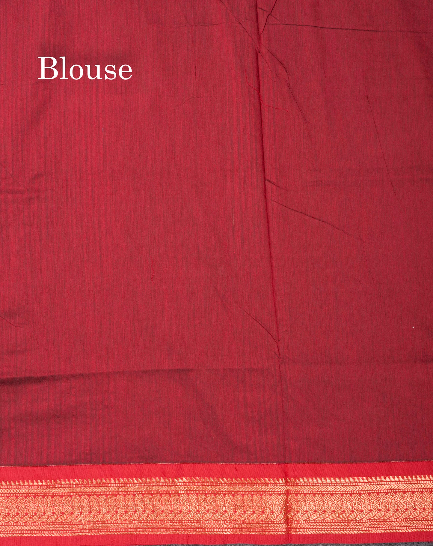 Bottle Green Kalyani Cotton Saree With Contrast Maroon Border