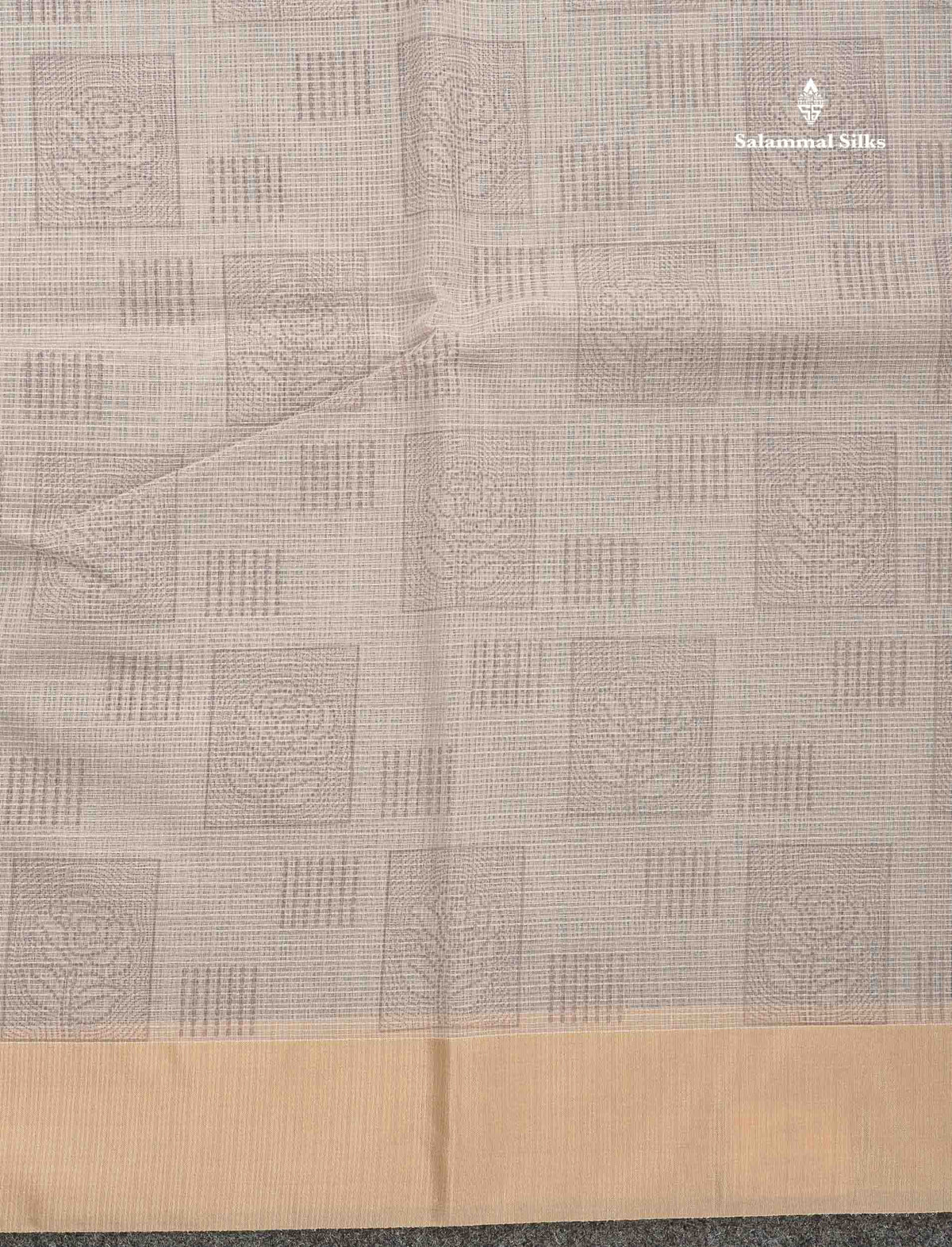 Kota Cotton Fancy Saree - Half White Colour Body Printed Design With Blouse