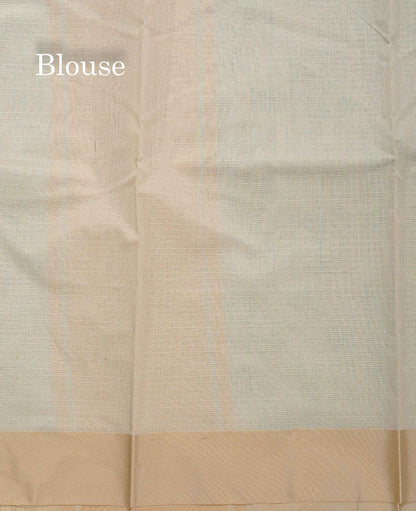 Kota Cotton Fancy Saree - Half White Colour Body Printed Design With Blouse