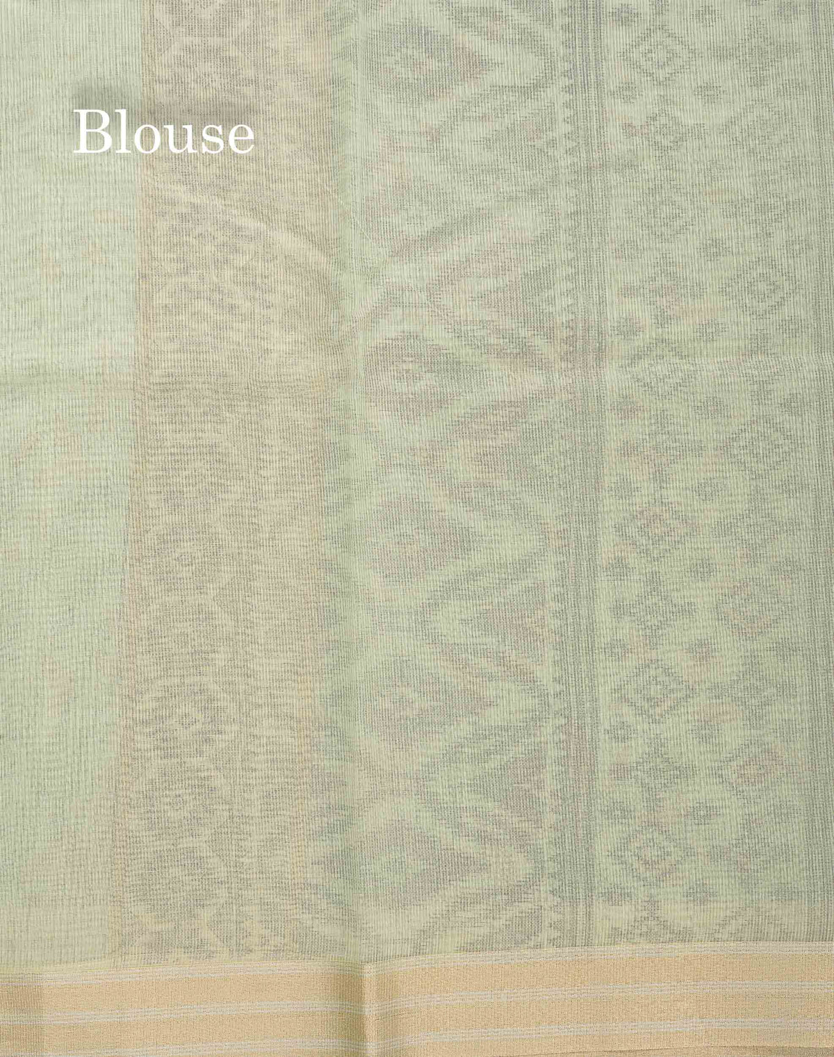 Kota Cotton Fancy Saree - Pista Green Colour Body Floral Design With Fancy Border