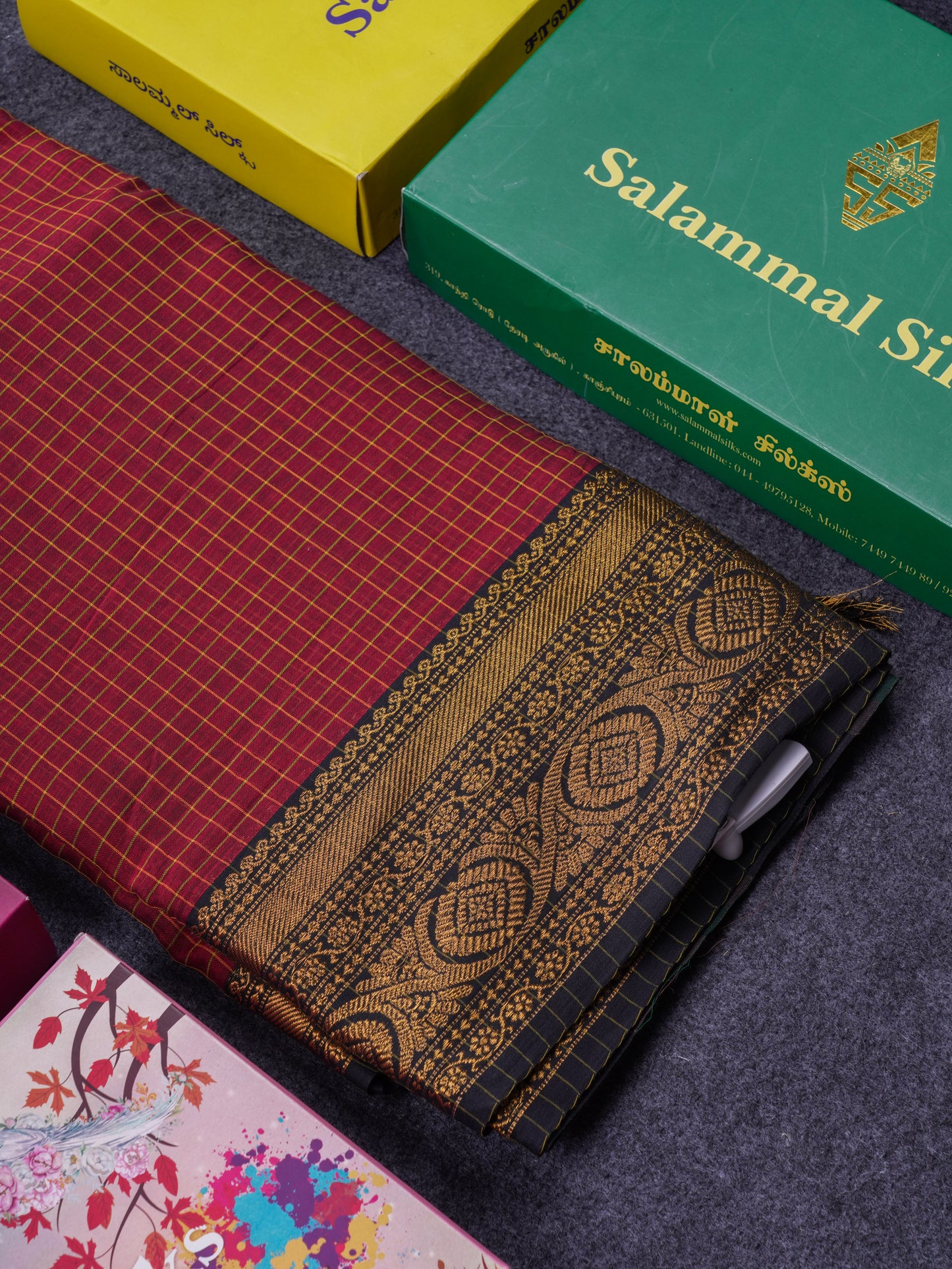 Beautiful Pista Green Small Checks Pure Cotton Saree With Traditional Evening Morning Border