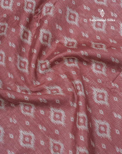 Beautiful Ramar Blue Mixed Cotton Saree With Contrast Reddish Maroon Tissue Border