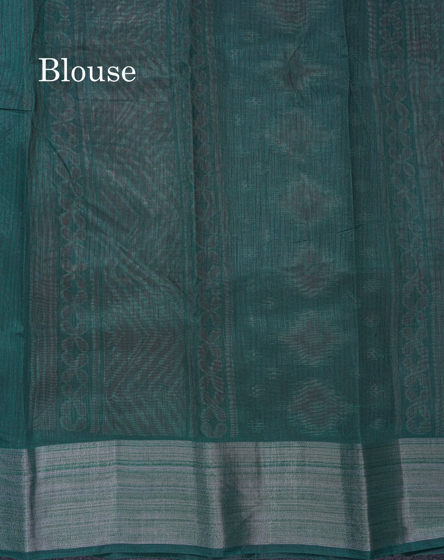 Beautiful Ramar Blue Mixed Cotton Saree With Contrast Reddish Maroon Tissue Border