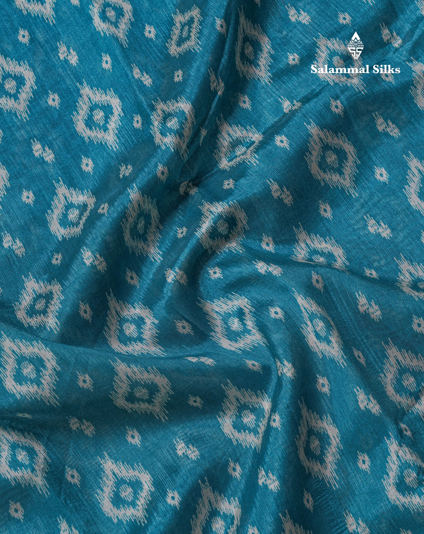 Beautiful Ramar Blue Mixed Cotton Saree With Contrast Reddish Maroon Tissue Border