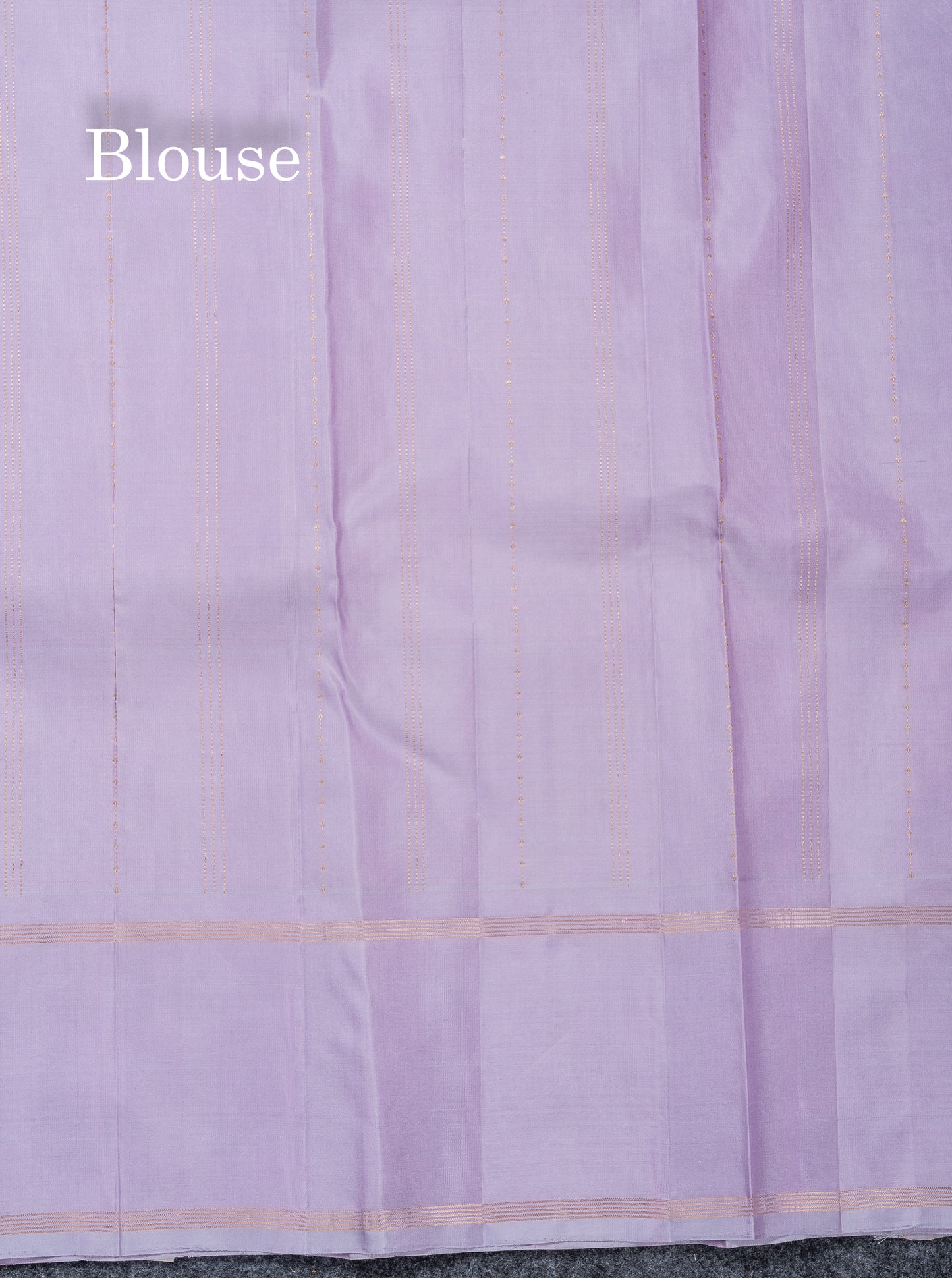 Beautiful Light Pink Pure Kanjivaram Silk Saree With Contrast Light Lavender Traditional Gap Border