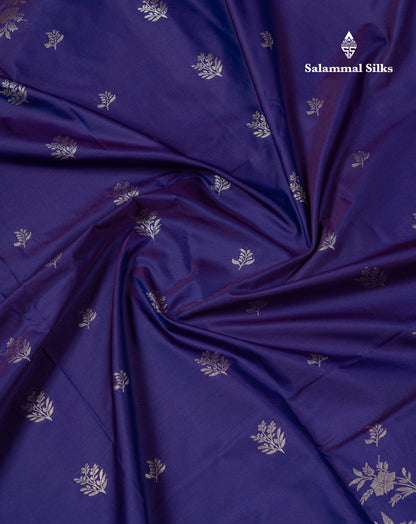 Beautiful Dual Tone Violet Semi Silk Saree With Contrast Light Pink Border
