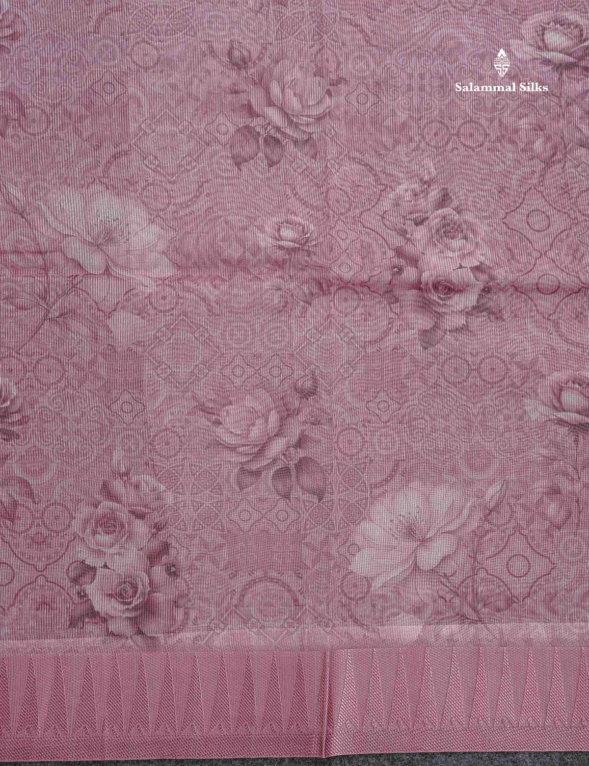 Kota Cotton Saree - Onion Pink Colour Body With Fancy Border