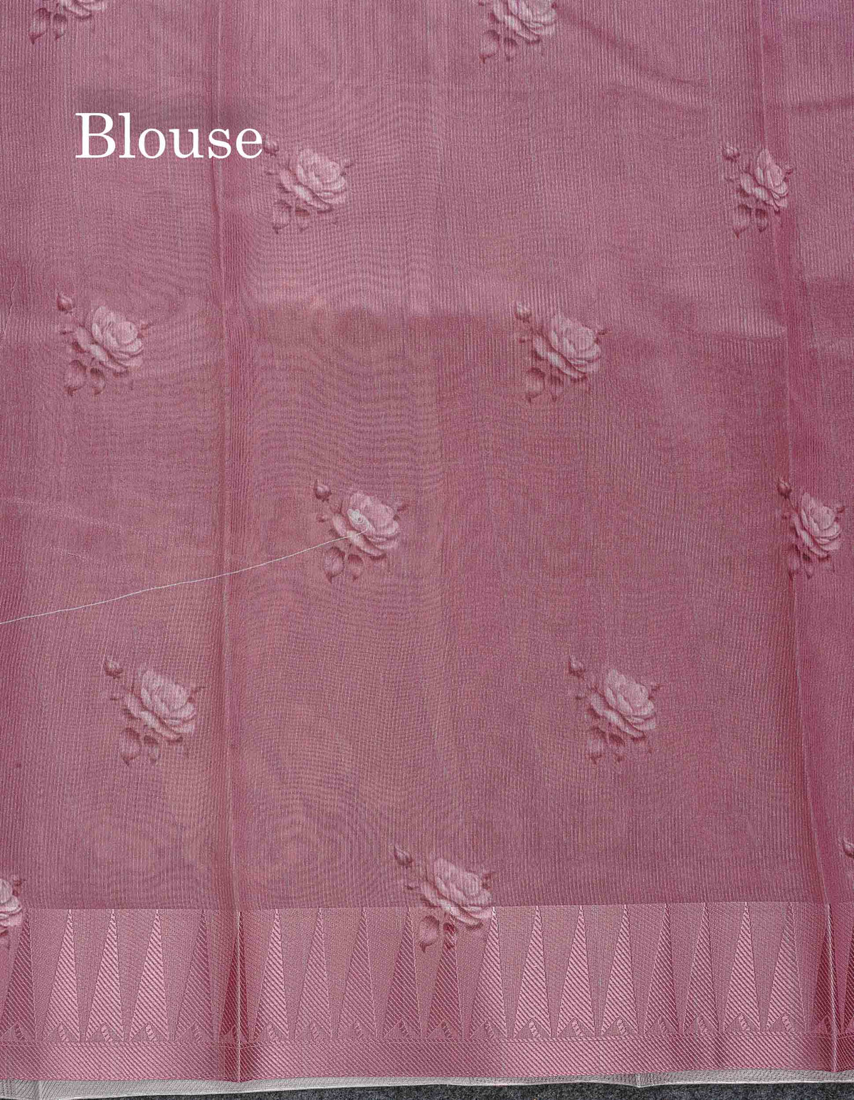 Kota Cotton Saree - Onion Pink Colour Body With Fancy Border