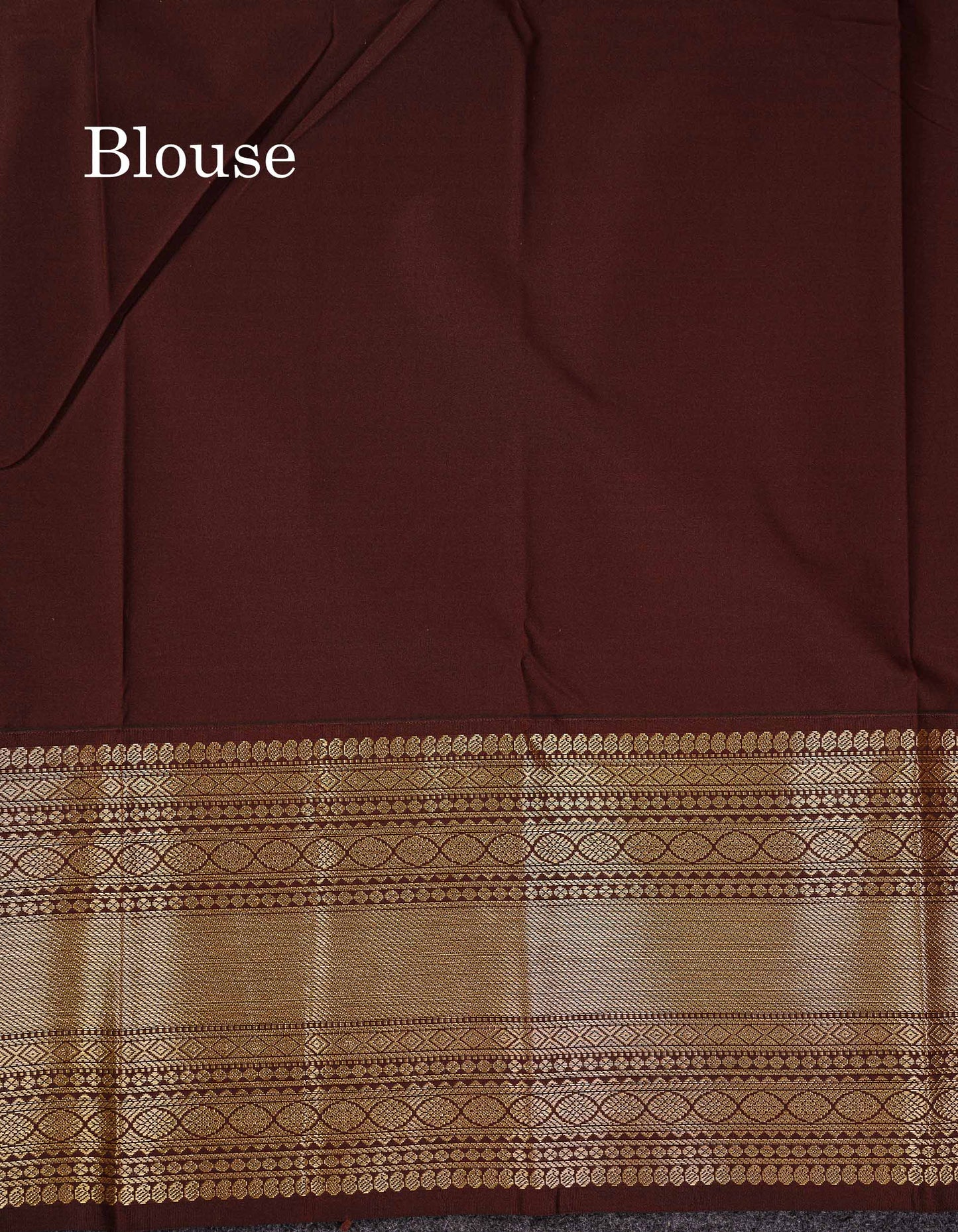 Semi Silk Saree - Baby Pink Zari Buttas With Contrast Dark Brown Traditional Evening Morning Border