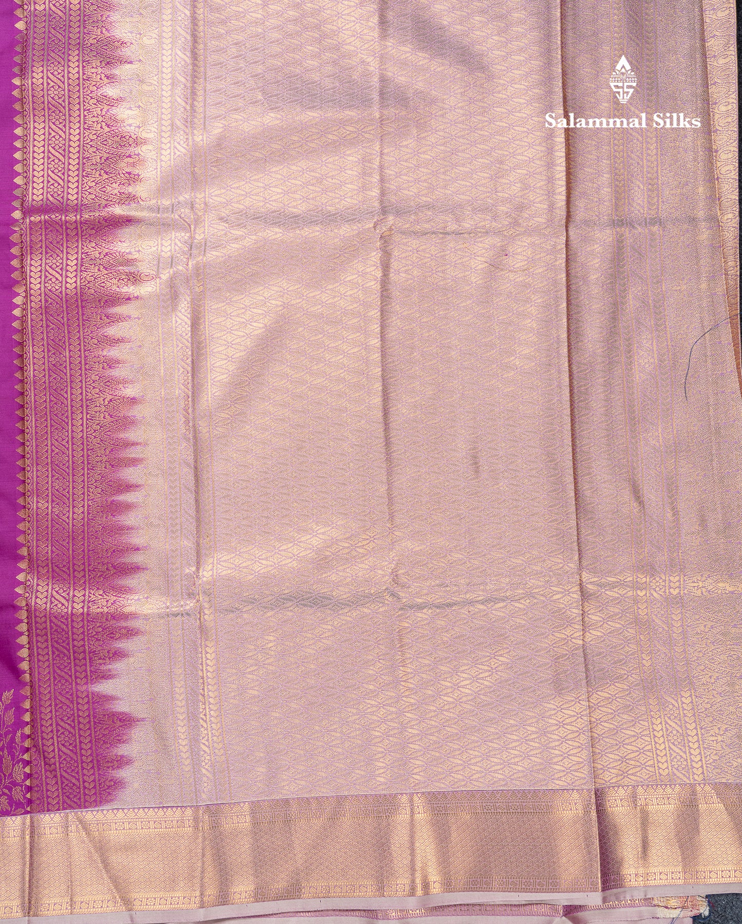 Beautiful Vadamalli Semi Silk Saree With Contrast Light Violet Traditional Medium Border