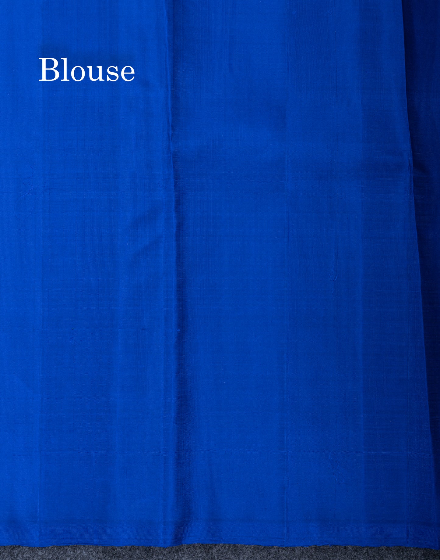 Dual Tone Peacock Blue Fancy Pure Kanjivaram Silk Saree With Contrast Royal Blue Blouse