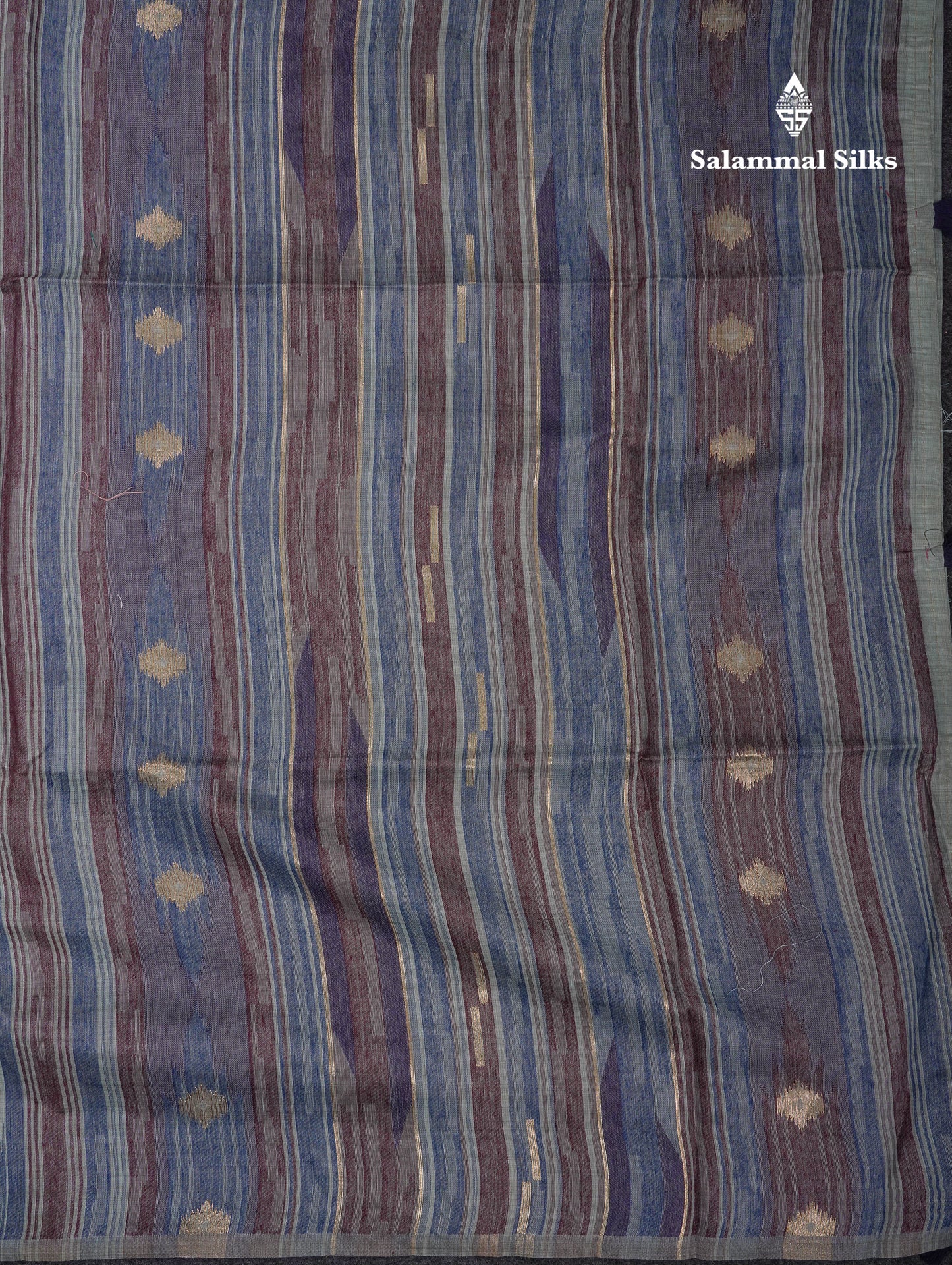 Beautiful Light Peach Menakari Work Muga Cotton Saree With Contrast Olive Green Blouse