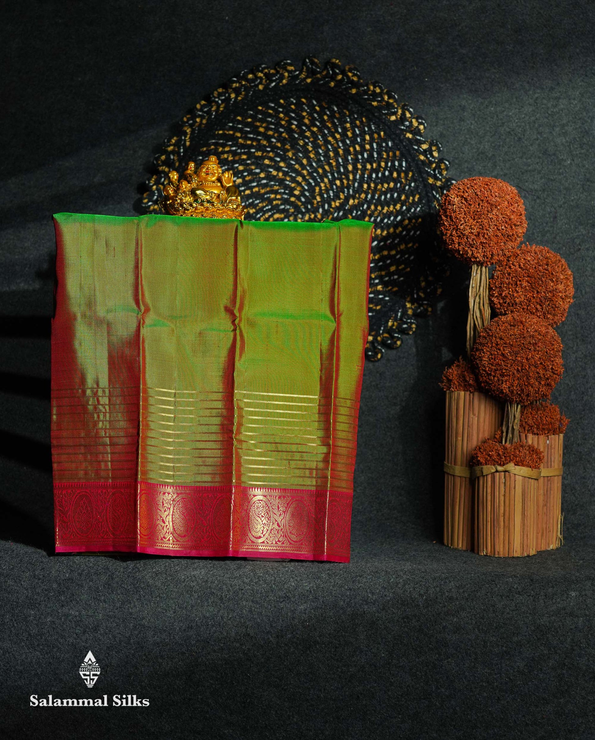 Pure Silk Pattu Pavadai - Dual Tone Manthulir Yellow Colour | 0-2 Years 