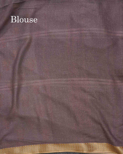 Soft Cotton Saree - Light Parrot Green Body Printed With Small Fancy Border