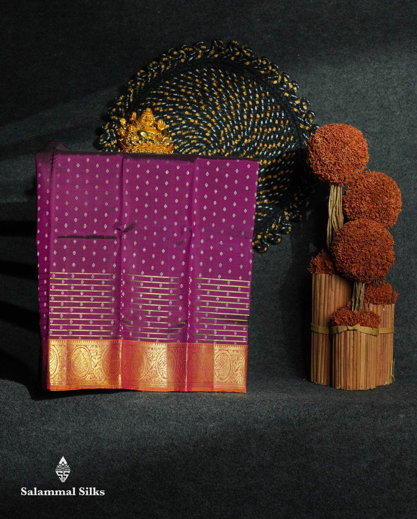 Pure Silk Pattu Pavadai - Magenta Colour | 0-2 Years