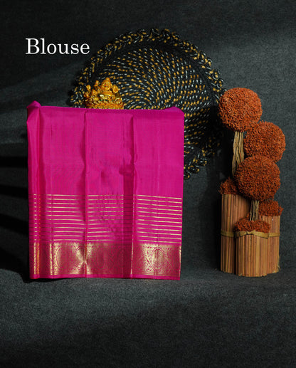 Pure Silk Pattu Pavadai - Magenta Colour | 0-2 Years