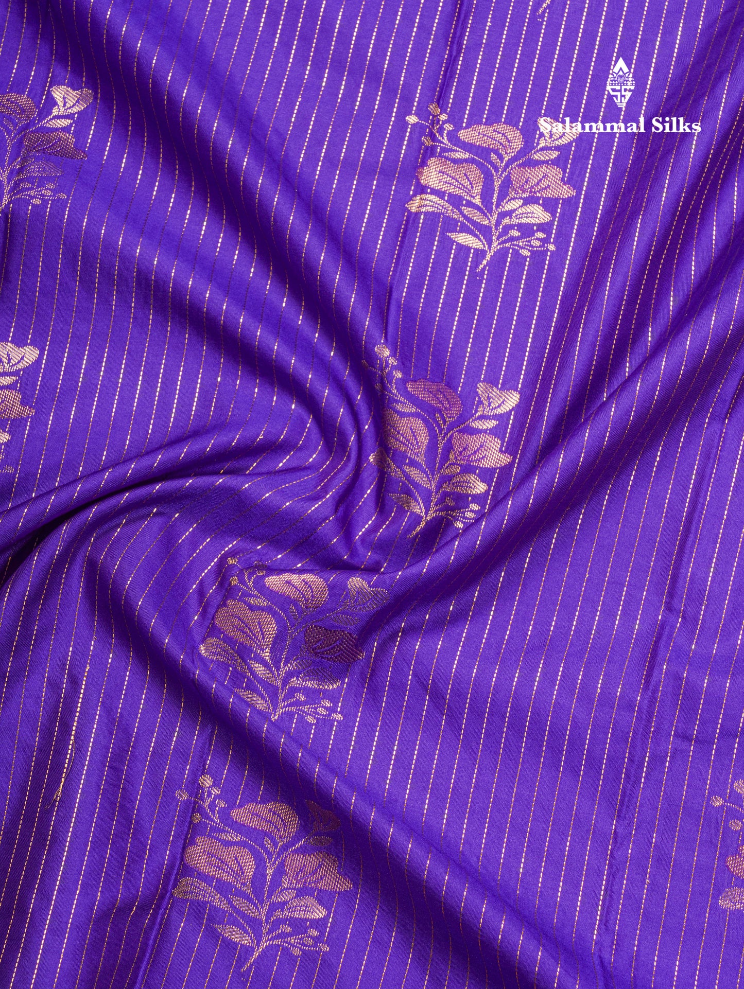 Violet Semi Silk Saree With Contrast Light Lavender Fancy Border