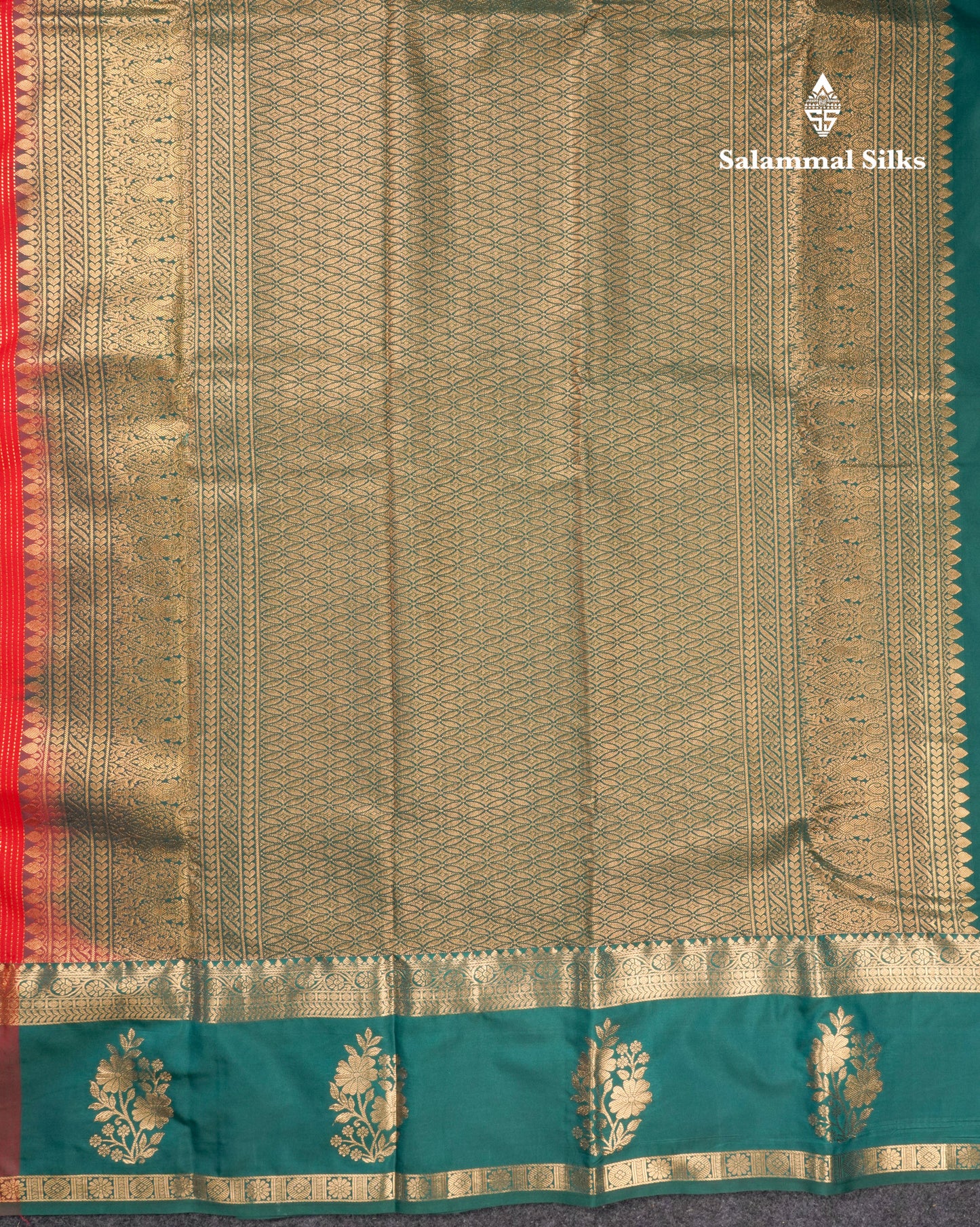 Chilly Red Semi Silk Saree With Contrast Dual Tone Maroon Fancy Border