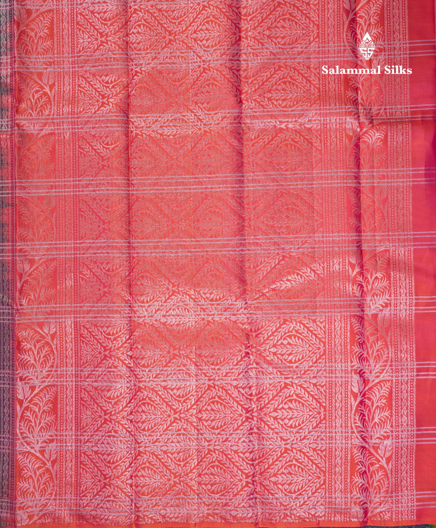 Beautiful Dual Tone Peacock Green Fancy Pure Kanjivaram Silk Saree With Contrast Orange Blouse
