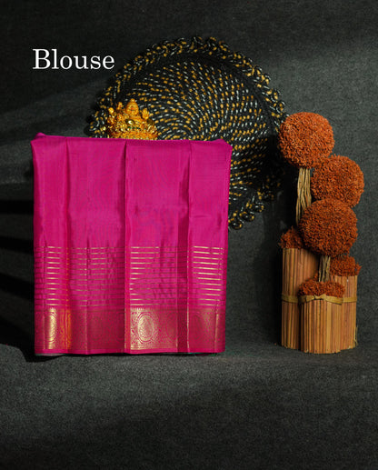Pure Silk Pattu Pavadai - Magenta Colour | 0-2 Years
