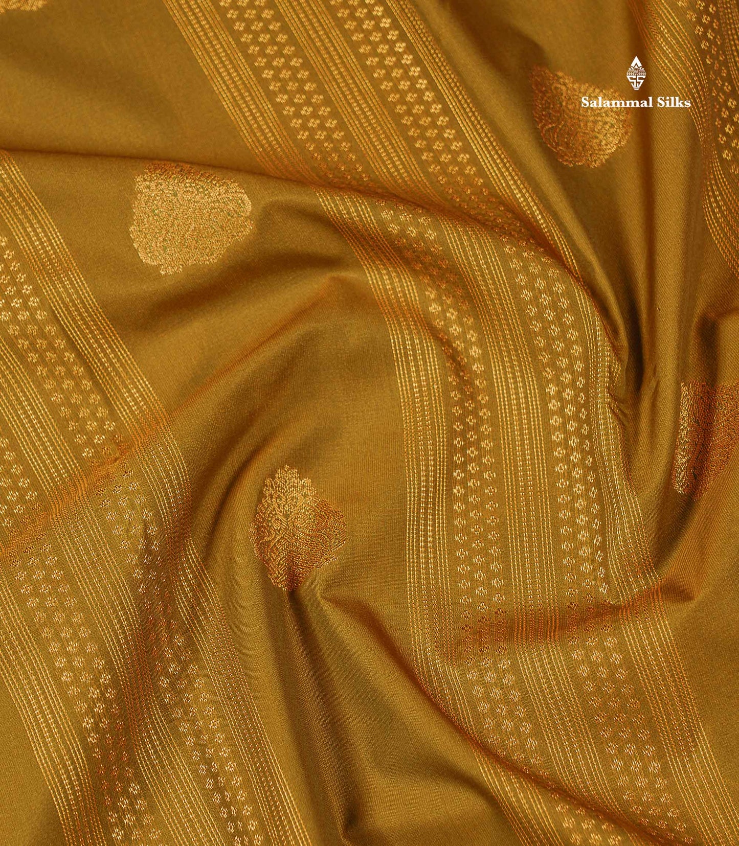 Semi Silk Saree - Manthulir Yellow With Contrast Chilly Red Traditional Small Border