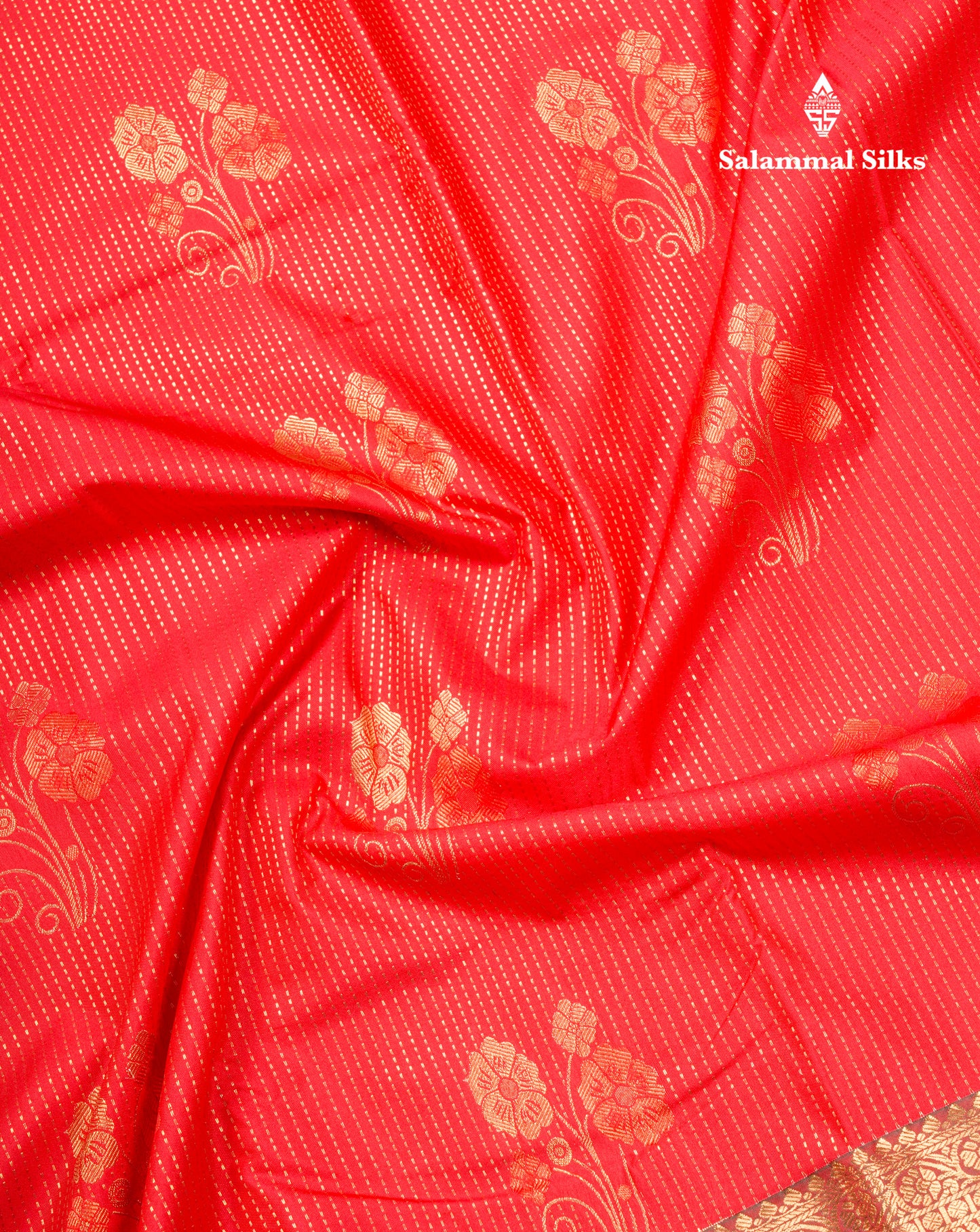 Chilly Red Semi Silk Saree With Contrast Dual Tone Maroon Fancy Border