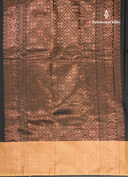 Magenta Pure Mix Saree With Contrast Sandal Border