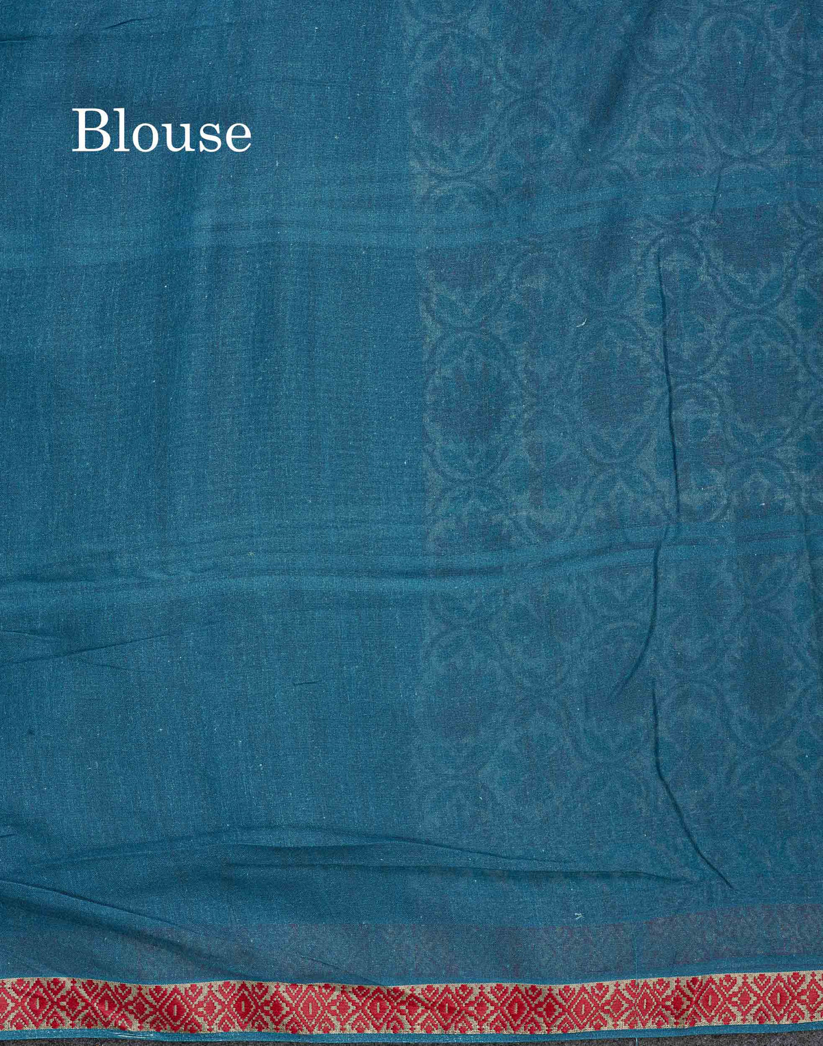 Soft Cotton Saree - Greenish Grey Body Printed With Small Fancy Border