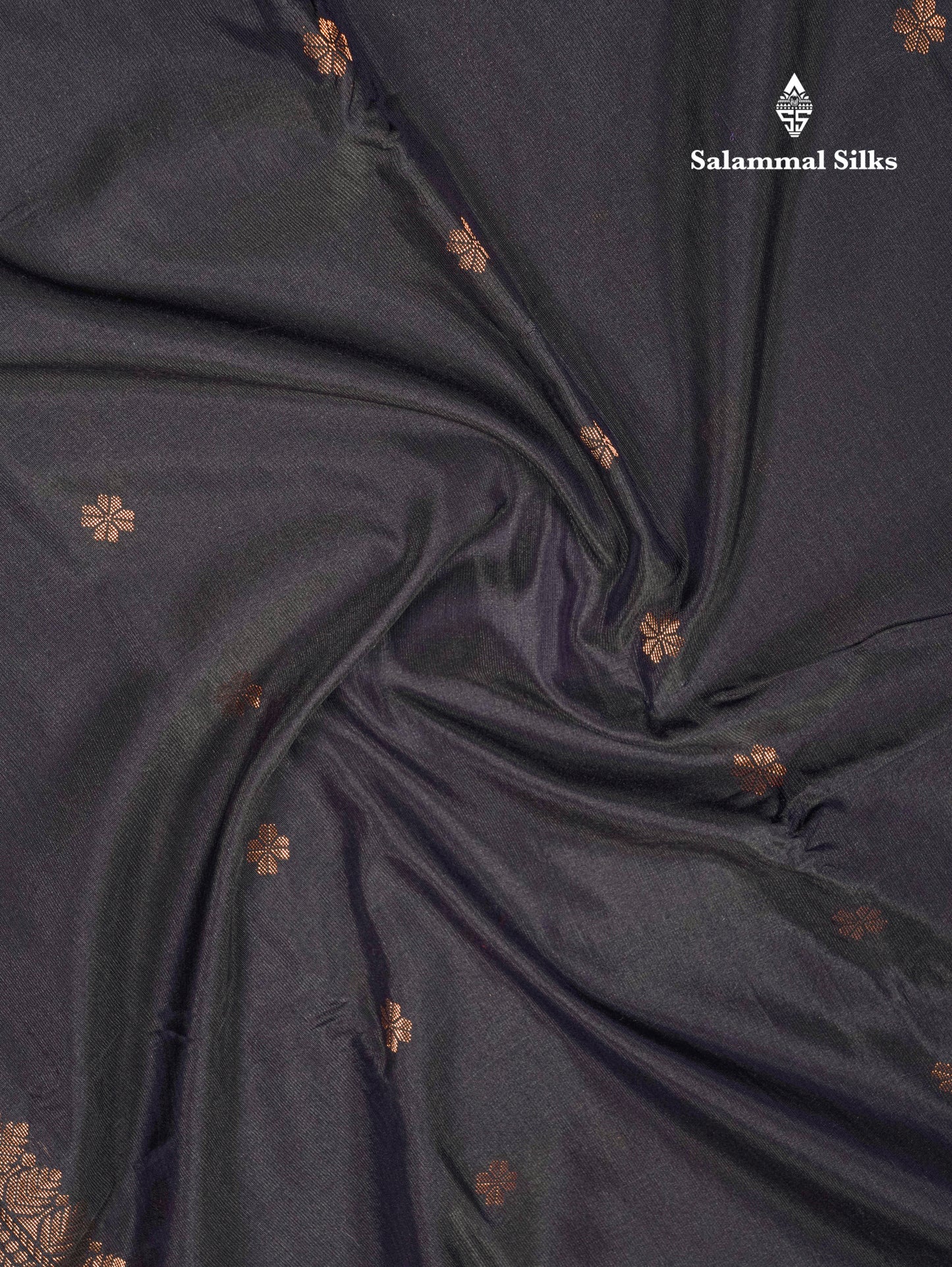 Black Pure Mix Saree With Contrast Red Border