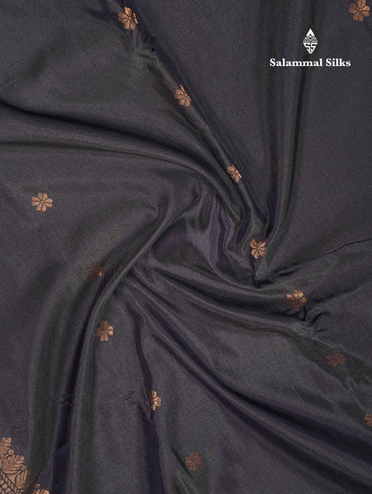 Black Pure Mix Saree With Contrast Red Border