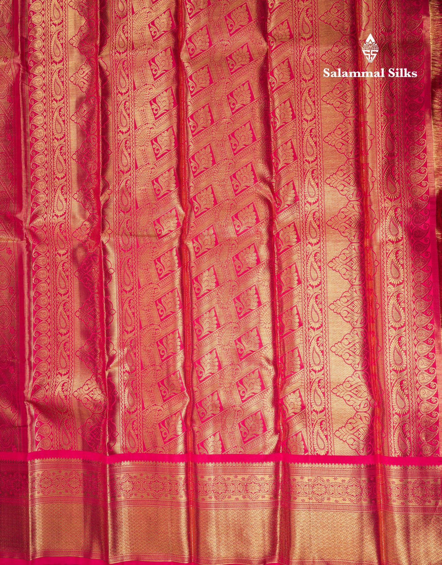 Beautiful Pink Tissue Bridal Pure Kanjivaram Silk Saree With Traditional Evening Morning Border