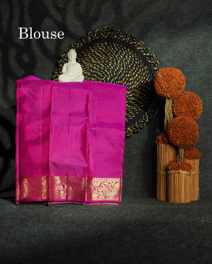 Pure Silk Pattu Pavadai - Parrot Green Colour | 0-2 Years