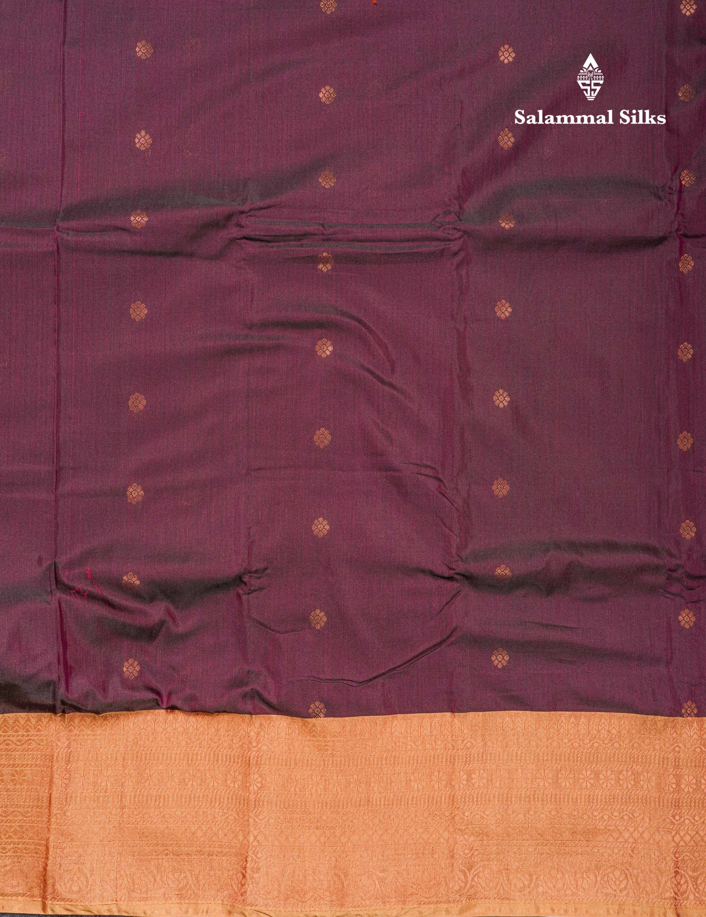 Magenta Pure Mix Saree With Contrast Sandal Border