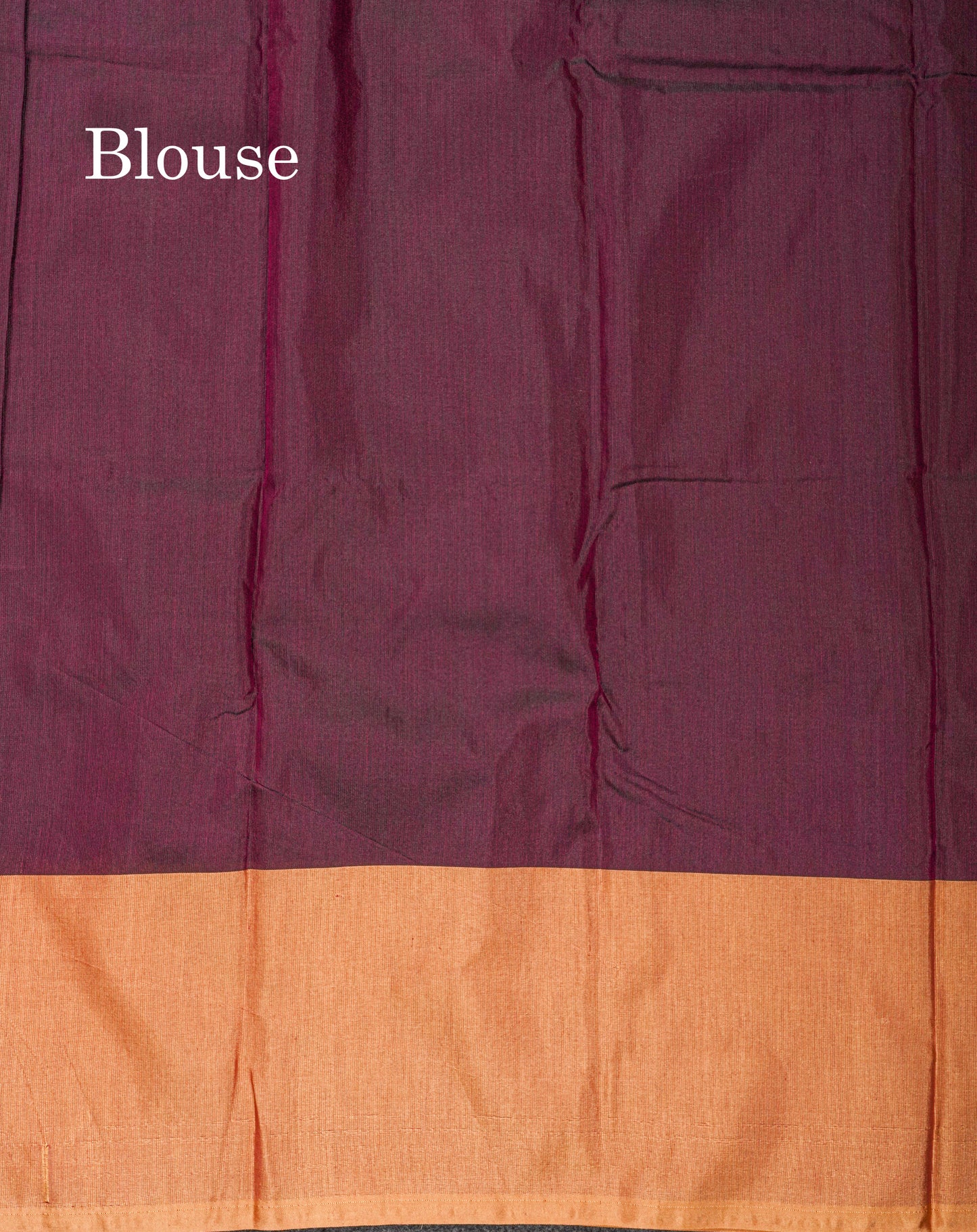 Magenta Pure Mix Saree With Contrast Sandal Border