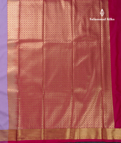 Beautiful Orange Zari Buttas Semi Silk Saree With Contrast Peacock Green Small Border