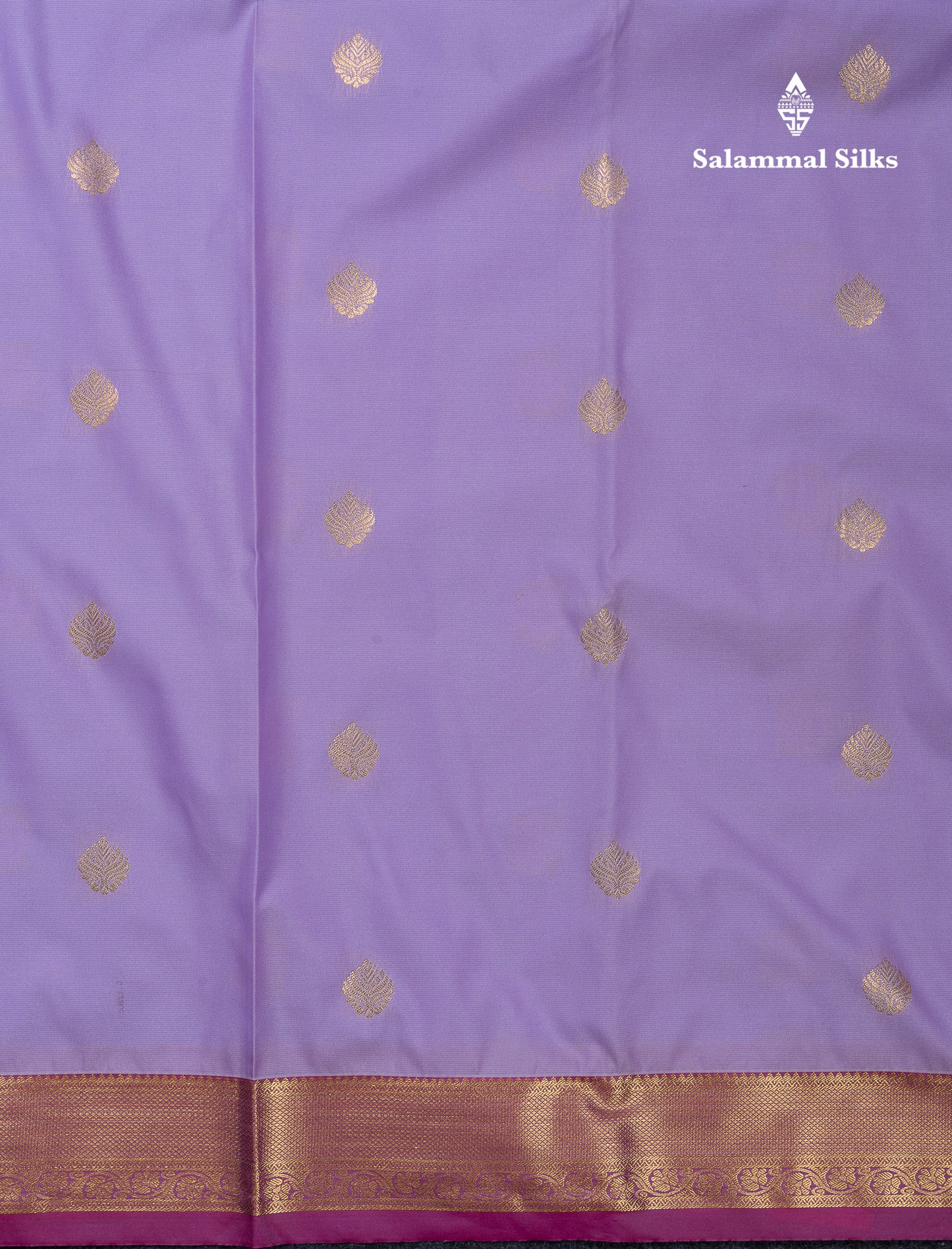 Beautiful Orange Zari Buttas Semi Silk Saree With Contrast Peacock Green Small Border