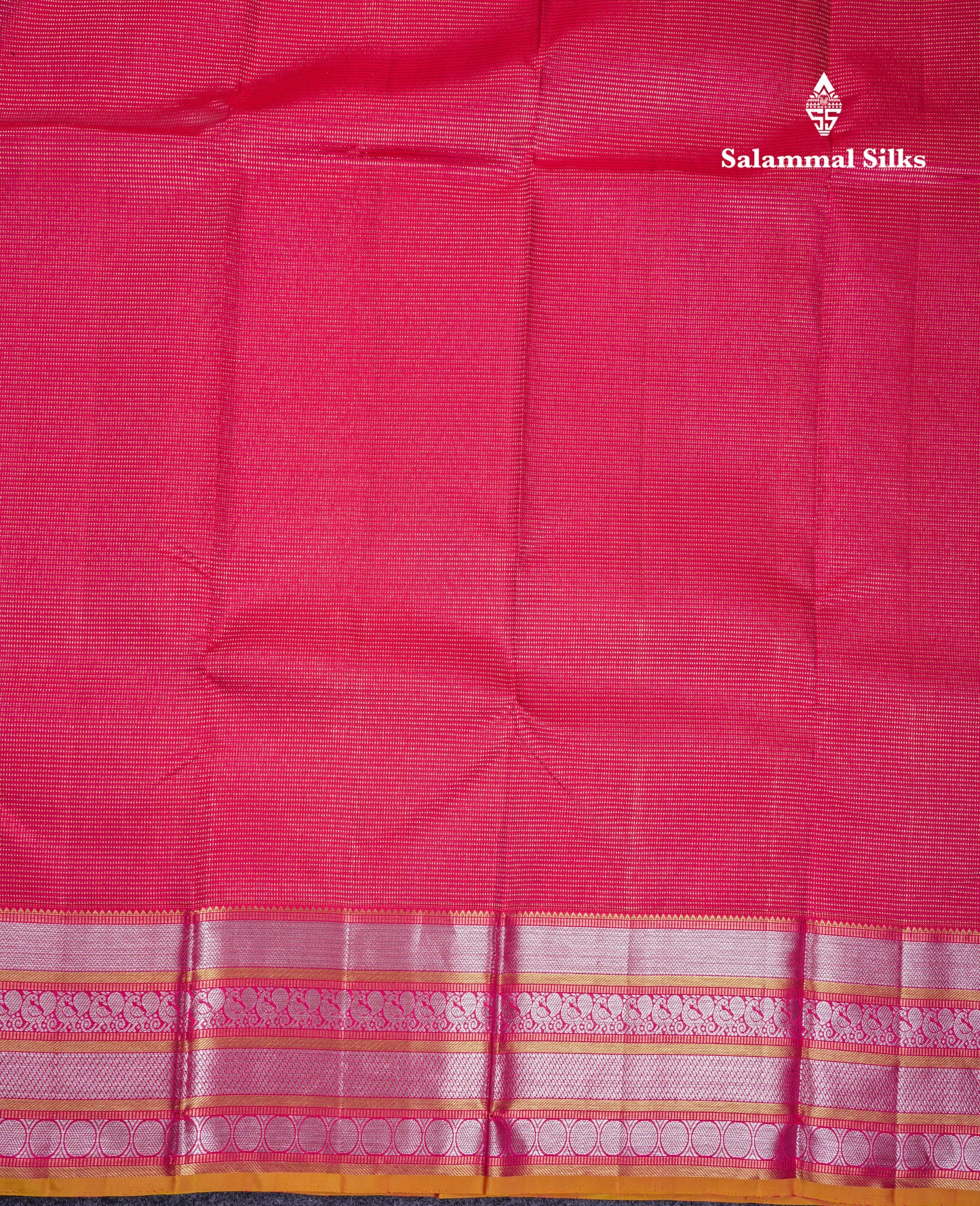 Beautiful Dual Tone Pink Pure Kanjivaram Silk Saree With Tarditional Border