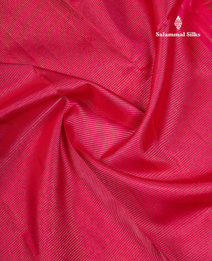 Beautiful Dual Tone Pink Pure Kanjivaram Silk Saree With Tarditional Border