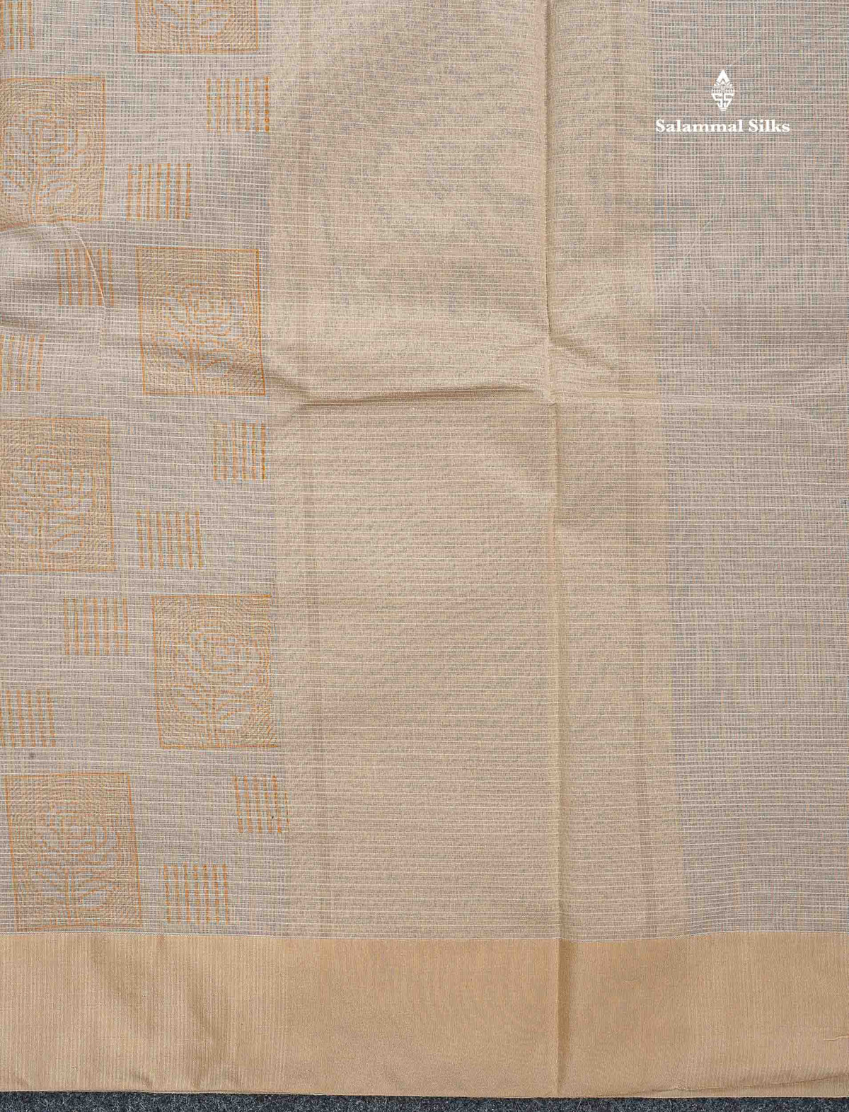 Kota Cotton Fancy Saree - Half White Colour Body Printed Design With Blouse