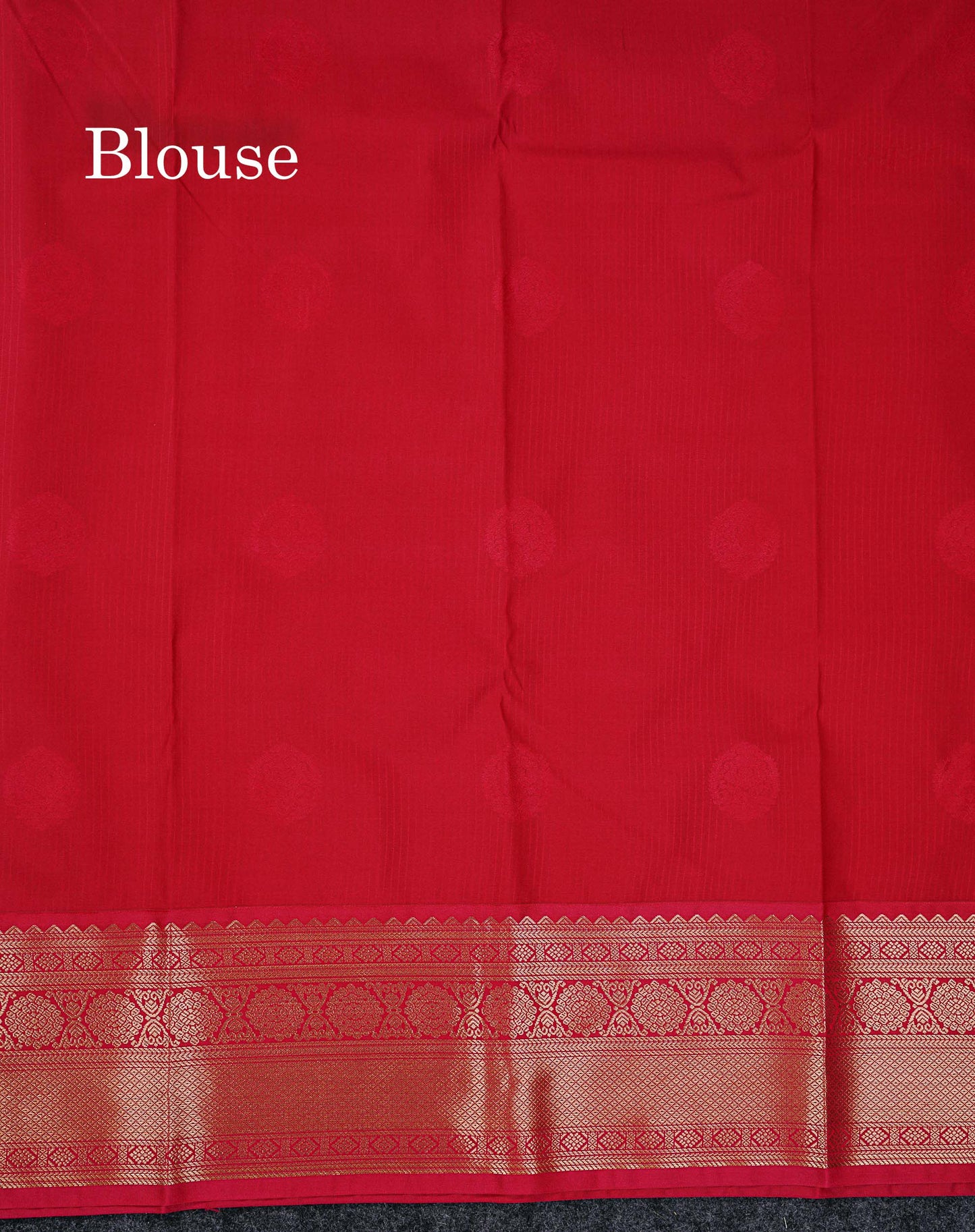Semi Silk Saree - Mustard Yellow Butta With Lines Along With Contrast Redish Pink Traditional Border