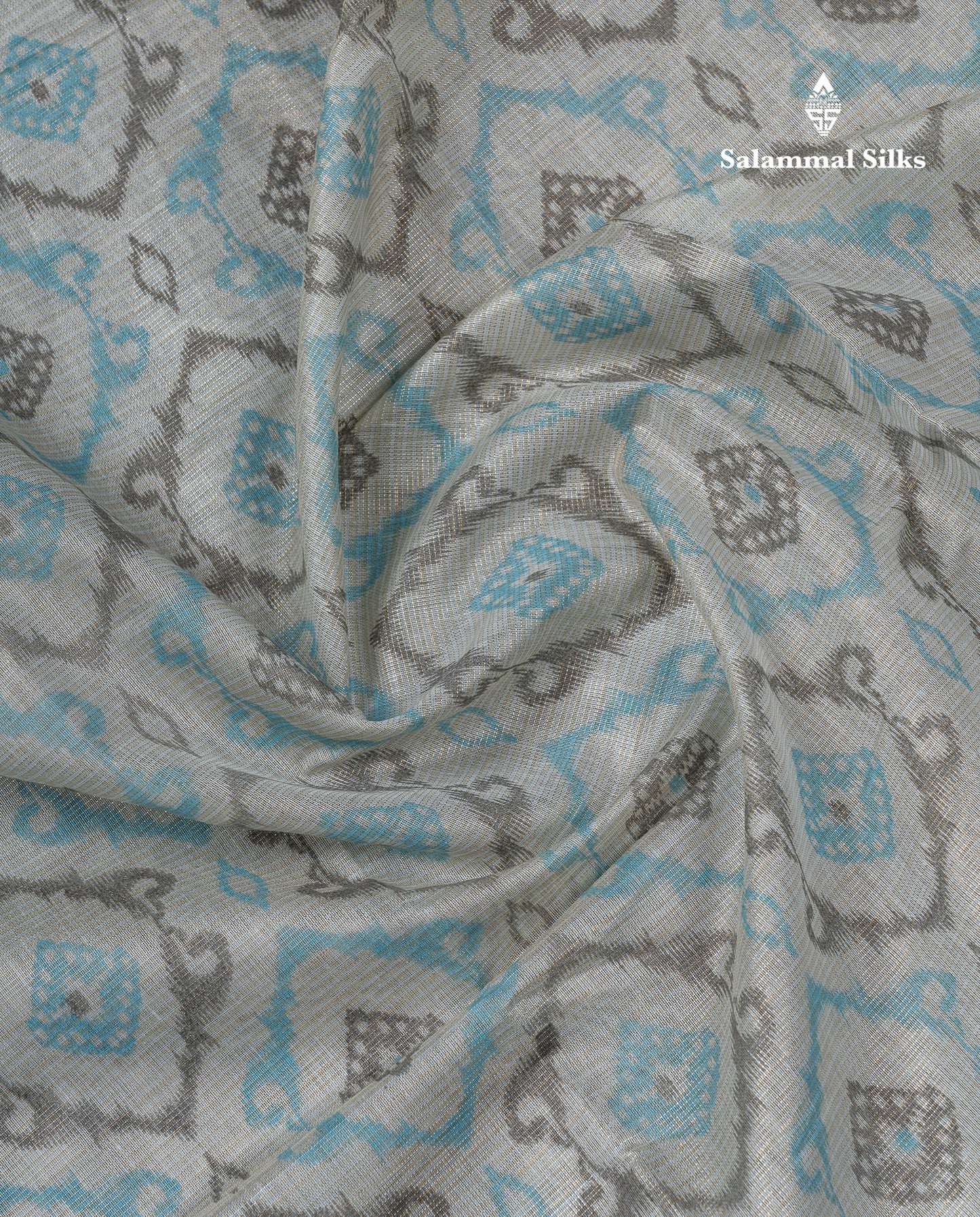 Beautiful Onion Pink Vaira Oosi Lines Mixed Cotton Saree With Fancy Small Border