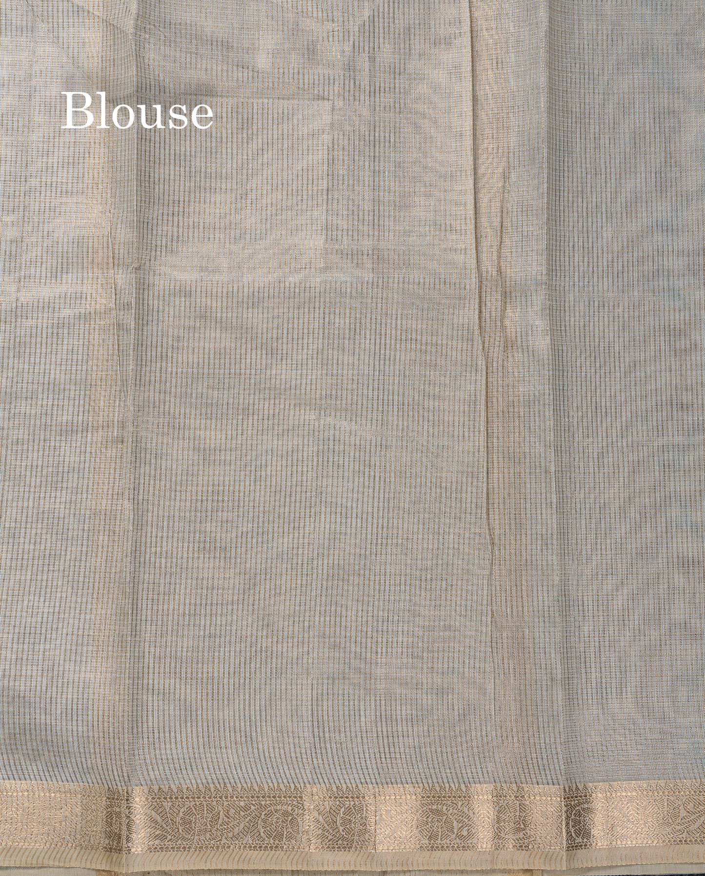 Beautiful Onion Pink Vaira Oosi Lines Mixed Cotton Saree With Fancy Small Border