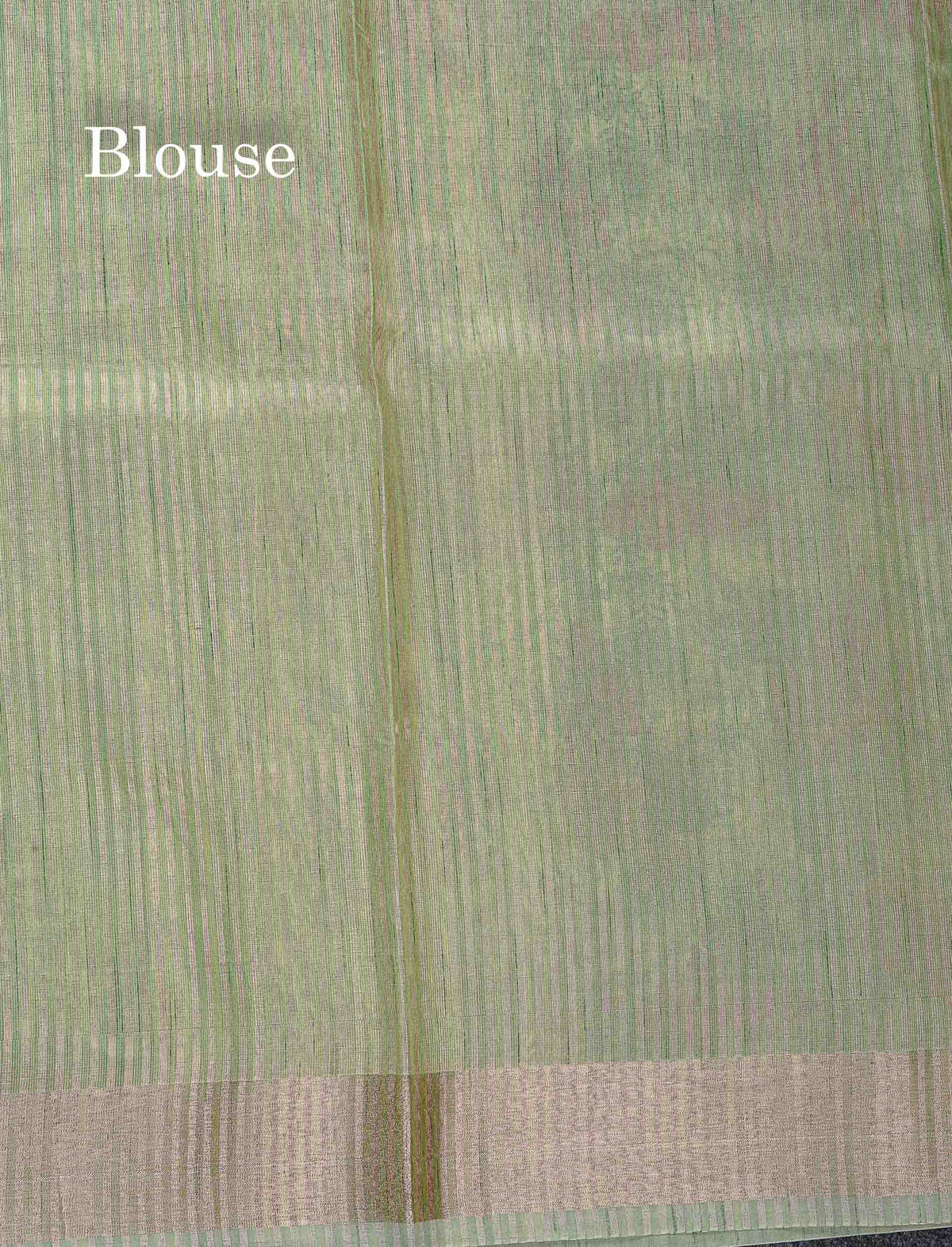 Cotton Mix Saree - Pastel Green Colour Body Floral Design With Fancy Border