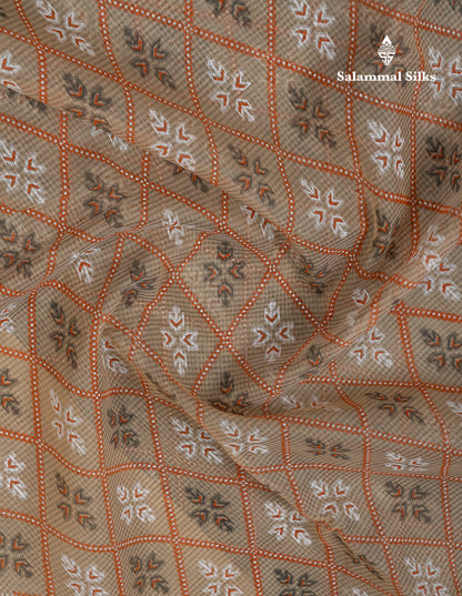 Beautiful Pink Kota Cotton Saree With Thread Work Border