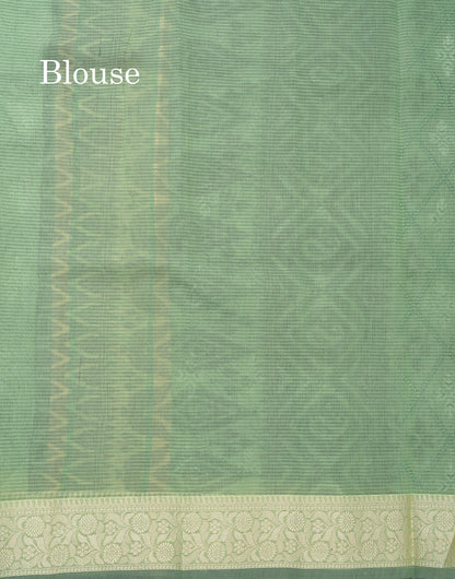 Beautiful Pink Kota Cotton Saree With Thread Work Border